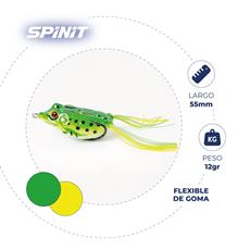 Señuelo Spinit Frog Popflex 55-12 Ver/Am