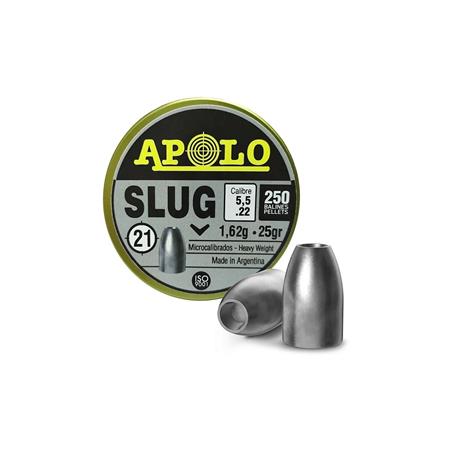 Caja Balines Slug 25Gr 5.5 X 250U Apolo