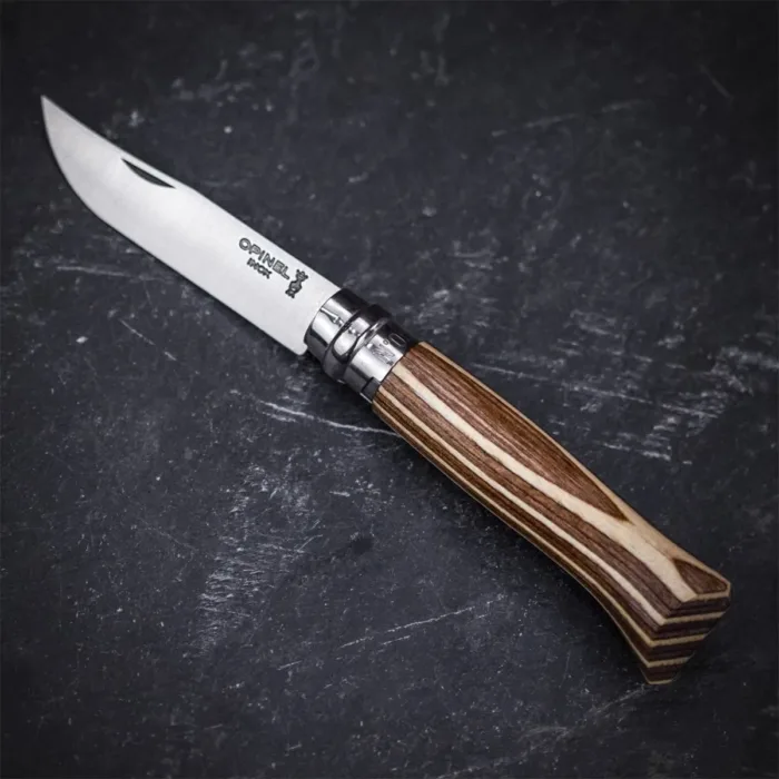 CORTAPLUMAS OPINEL N8 LAMINATED BIRCH BROWN - Imagen 2