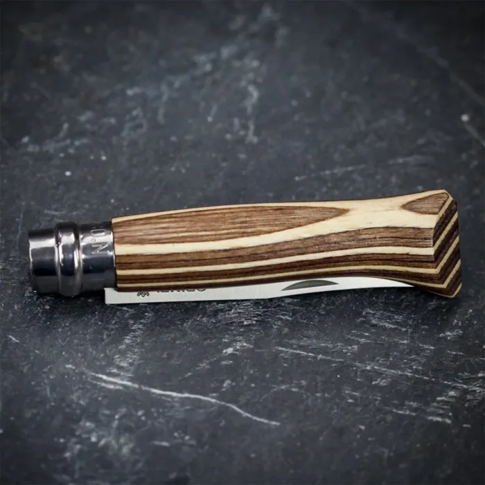 CORTAPLUMAS OPINEL N8 LAMINATED BIRCH BROWN - Imagen 3