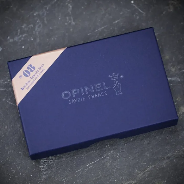CORTAPLUMAS OPINEL N8 LAMINATED BIRCH BROWN - Imagen 7