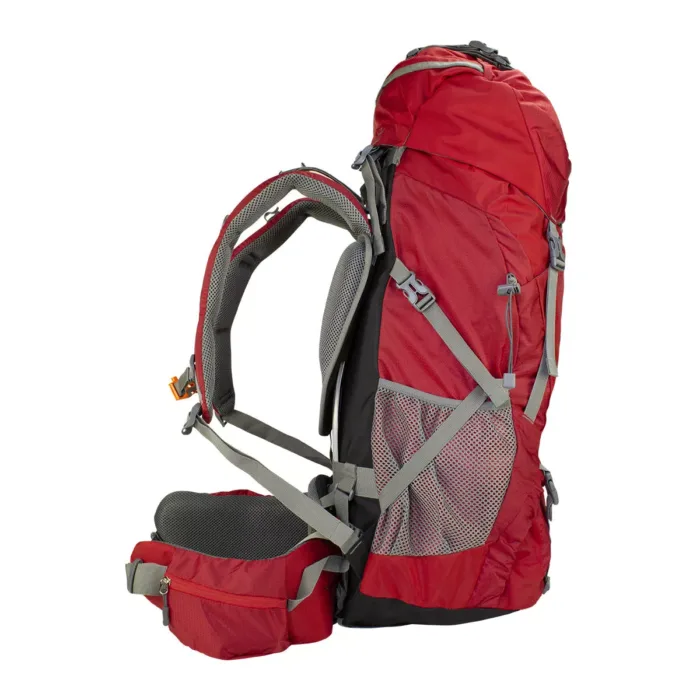 MOCHILA SPINIT TREKKER 55+5 ROJA 60L COBERTOR - Imagen 3
