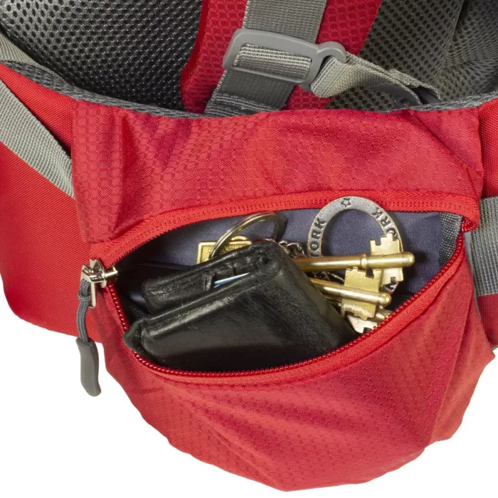 MOCHILA SPINIT TREKKER 55+5 ROJA 60L COBERTOR - Imagen 6