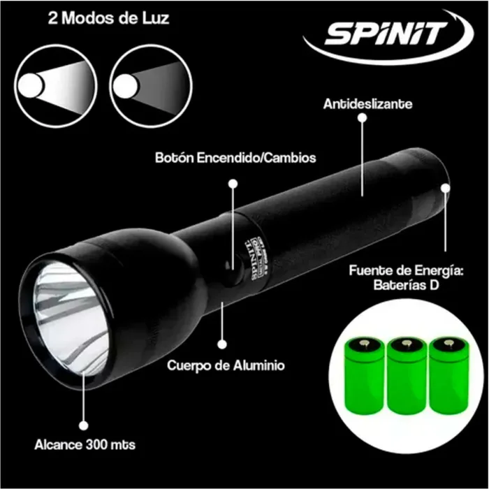 LINTERNA SPINIT METAL PRO LED 3D - Imagen 5