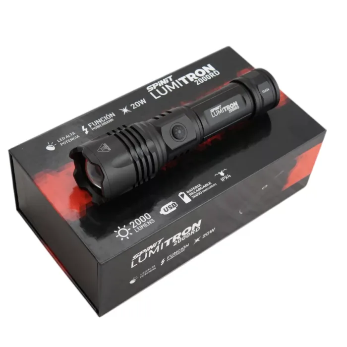 LINTERNA SPINIT LUMITRON 2000RD FUNDA RECARGABLE DUAL - Imagen 8