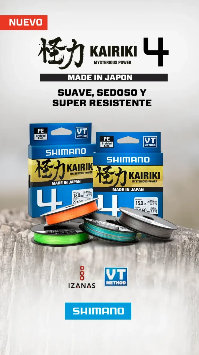 MULTIFILAMENTO SHIMANO KAIRIKI 4 20X150 NAR 0.200 - Imagen 3