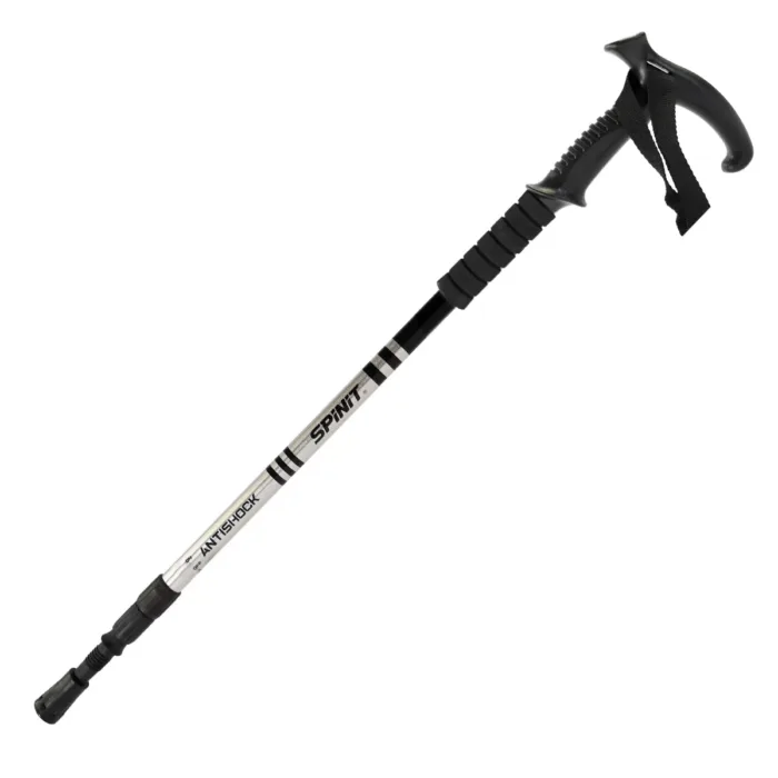 Bastón curvo de Trekking Senderismo ANTISHOCK - Imagen 2