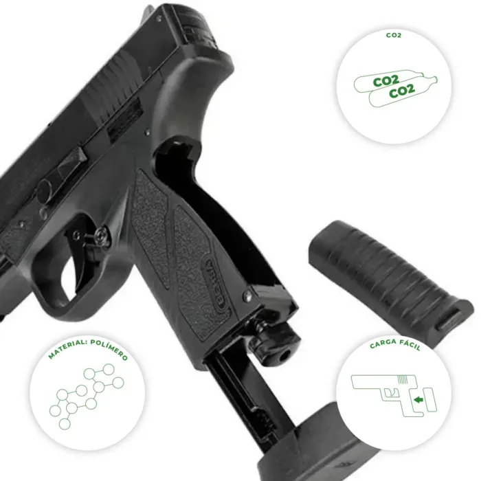 PISTOLA ASG Co2 BERSA BP9CC GBB 4.5MM 17301 - Imagen 3