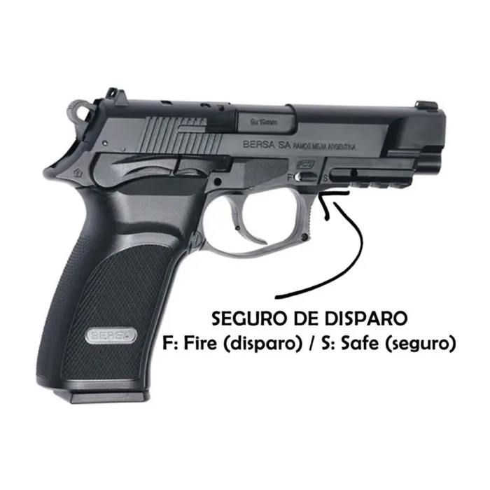 PISTOLA ASG Co2 BERSA THUNDER 9 4.5MM 17302 - Imagen 2