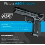 PISTOLA ASG CZSP-01 SHADOW SPRING C.6MM - Imagen 3