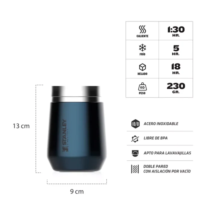 VASO STANLEY EVERYDAY 295ML AZUL - Imagen 2