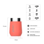 VASO STANLEY EVERYDAY 295ML CORAL - Imagen 2
