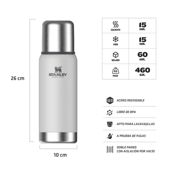 TERMO STANLEY ADVENTURE 500ML POLAR - Imagen 2