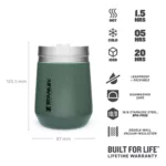 VASO STANLEY EVERYDAY CON TAPA 295ML VERDE - Imagen 2