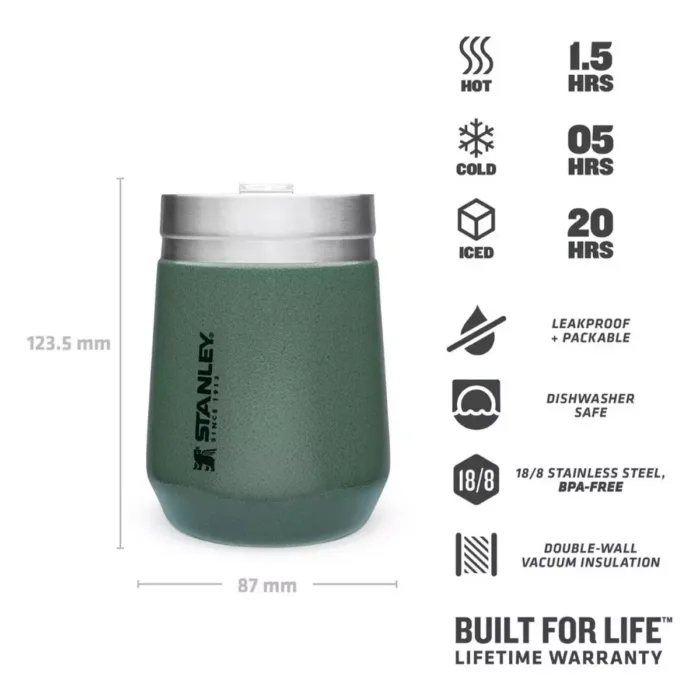 VASO STANLEY EVERYDAY CON TAPA 295ML VERDE - Imagen 2