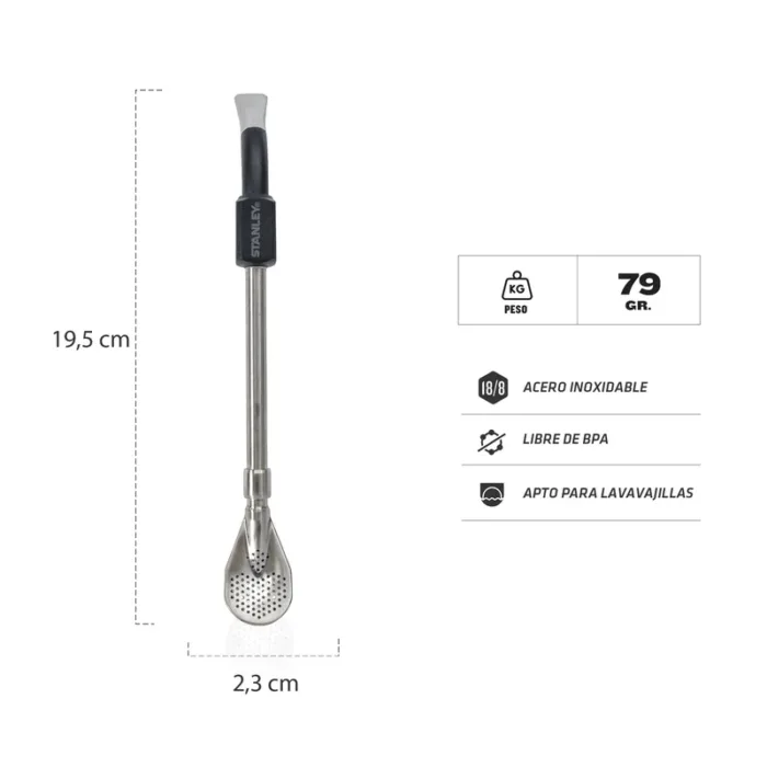 BOMBILLA STANLEY P/MATE SPOON NEGRA - Imagen 2