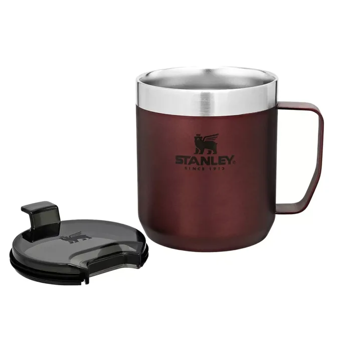 TAZA TERMICA STANLEY CAMP MUG 354ML WINE - Imagen 3