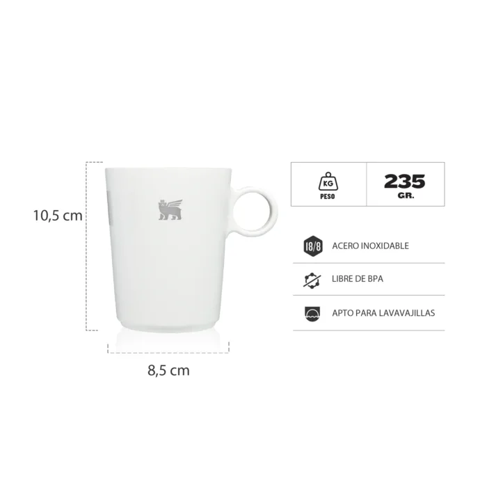 TAZA STANLEY DAYBREAK CUP 313ML PALE STONE - Imagen 3
