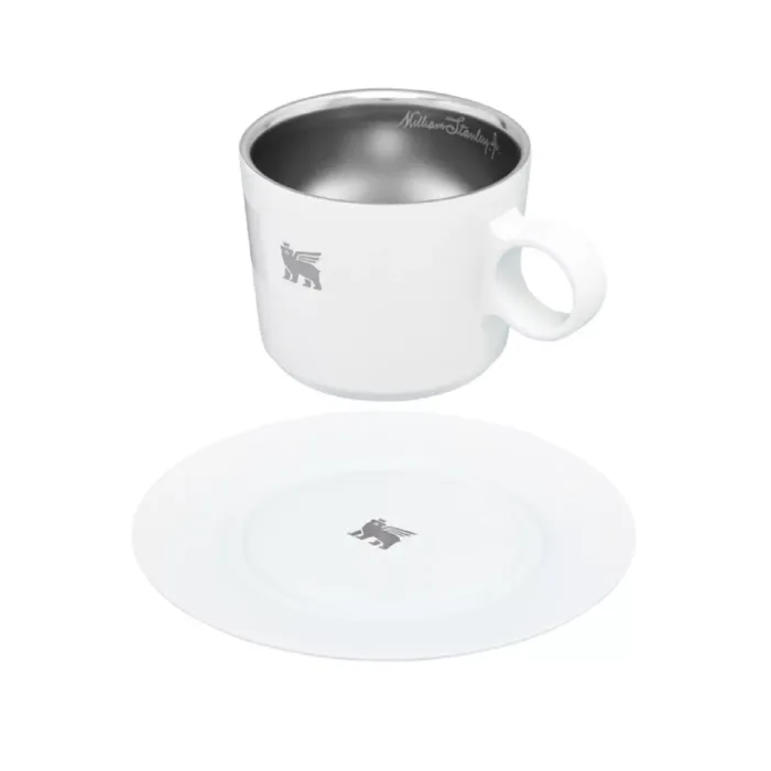 TAZA STANLEY DAYBREAK CUP + PLATO 192ML PALE STONE - Imagen 2