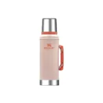 TERMO STANLEY CLASICO CON TAPON CEBADOR 950ML ROSA