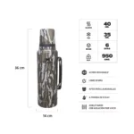 TERMO STANLEY CLASICO ASA PLEGABLE 1.4LT CAMUFLADO - Imagen 2