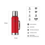 Termo Stanley Clasico Tapon Cebador 950ml – Azul - Imagen 7
