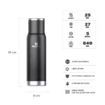 TERMO STANLEY ADVENTURE TO GO 1LT CHARCOAL - Imagen 5