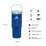 Botella Térmica Stanley Flip Straw 887ml – Azul - Imagen 10