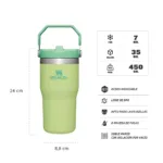 BOTELLA TERMICA STANLEY FLIP STRAW 591ML CITRON