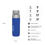 Botella Térmica Stanley Go Flip 1lt – Azul - Imagen 4