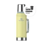 TERMO STANLEY CLASICO CON MANIJA Y TAPON CEBADOR 950ML POMELO