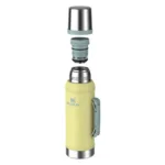 TERMO STANLEY CLASICO CON MANIJA Y TAPON CEBADOR 950ML POMELO - Imagen 3