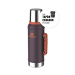 TERMO STANLEY CLASICO CON MANIJA Y TAPON CEBADOR 950ML PLUM