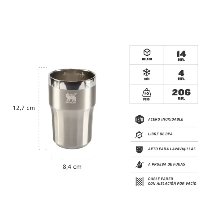VASO DE CERVEZA STANLEY GOLDEN HOUR 408ML STAINLES STEEL - Imagen 3