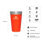 VASO STANLEY PINTA 473ML TIGERLILY - Imagen 3