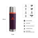 TERMO STANLEY CLASICO 591ML PLUM - Imagen 3