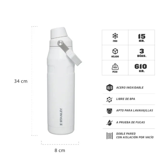 BOTELLA TERMICA STANLEY ICEFLOW AEROLIGHT 1LT POLAR - Imagen 3