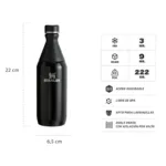 BOTELLA TERMICA STANLEY ALL DAY SLIM 354ML NEGRO 2 - Imagen 3