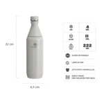 Botella Térmica Stanley All Day Slim 591ml – Gris - Imagen 13