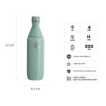 Botella Térmica Stanley All Day Slim 591ml – Gris - Imagen 2