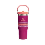 BOTELLA TERMICA STANLEY FLIP STRAW 887ML FUCSIA - Imagen 2
