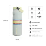 Botella Térmica Stanley Iceflow Flip Straw Azure Stripe 710m - Imagen 9