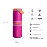 Botella Térmica Stanley Iceflow Flip Straw Azure Stripe 710m - Imagen 13