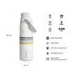 BOTELLA STANLEY ICEFLOW FLIP STRAW 710ML ASH STRIPE - Imagen 2