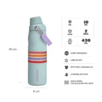 BOTELLA TERMICA STANLEY ICEFLOW AEROLIGHT 710ML LILA STRIPE - Imagen 4