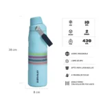 BOTELLA TERMICA STANLEY ICEFLOW AEROLIGHT 710ML SEAFOAM STRIPE - Imagen 4