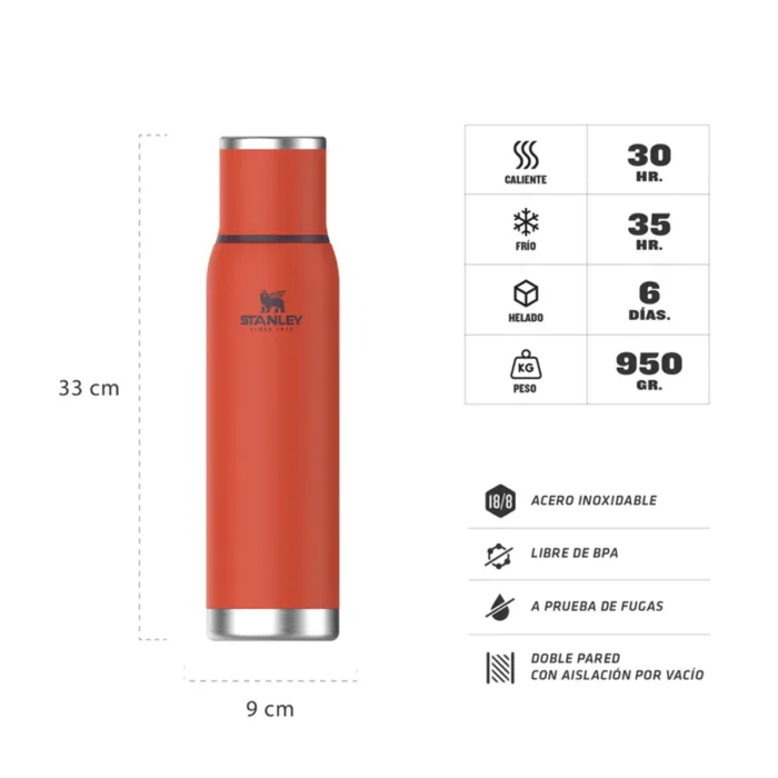 TERMO STANLEY ADVENTURE TO GO 1.3LT TIGERLILY - Imagen 3