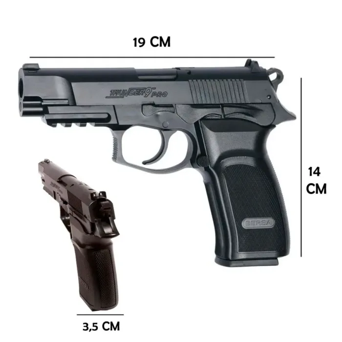 PISTOLA ASG Co2 BERSA THUNDER 9 4.5MM 17302 - Imagen 5