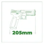 PISTOLA ASG Co2 CZ P-09 GBB 4.5MM 17537 - Imagen 5