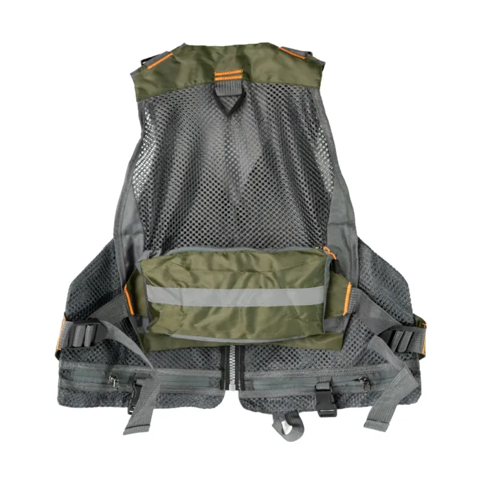 CHALECO DE PESCA SPINIT FLY PRO SEC RAPIDO VERDE GRIS REGULABLE - Imagen 2